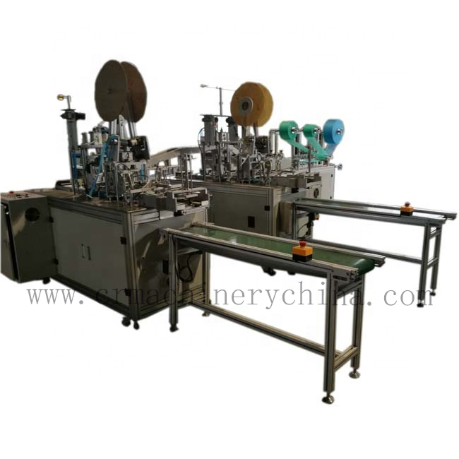 Full Automatic 1 Blank Mask And 2 Mask Ear Loop Inner Welding Machine